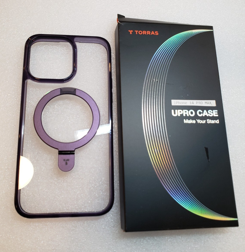 TORRAS UPRO Ostand Magnetic Kickstand Case for iPhone 14 Pro Max (Deep Purple)